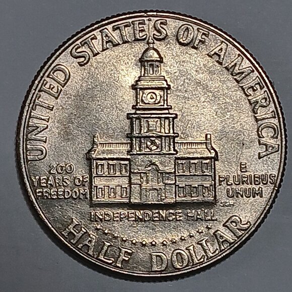 Bicentennial 1776-1976 Kennedy Half Dollar - Picture 2 of 2